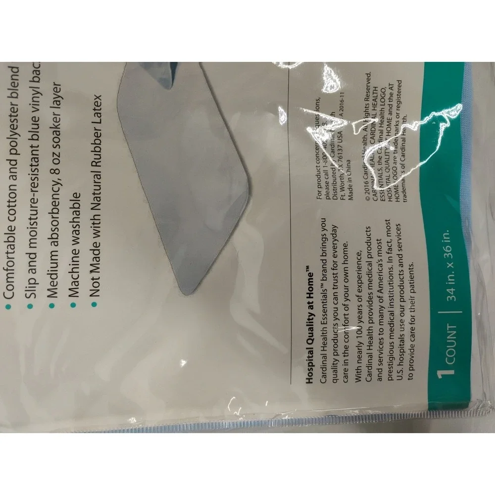NEW Cardinal Health Reusable Underpad Bed Pad for Incontinence 34